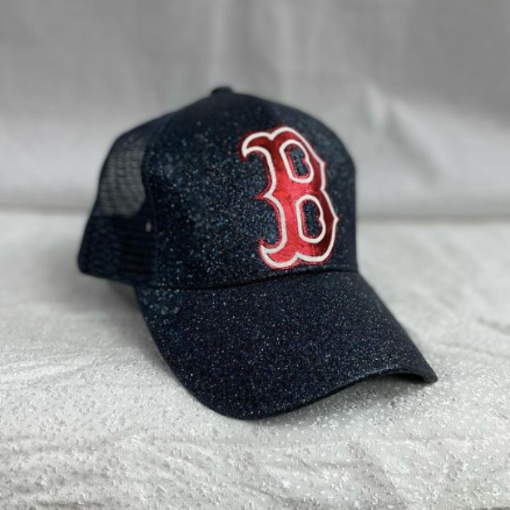 C. C. Glitter Red Sox cap - worn once
